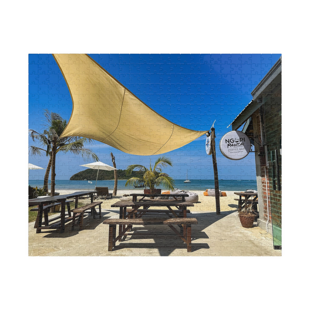 Jigsaw Puzzle: Beachside Coffee Bar