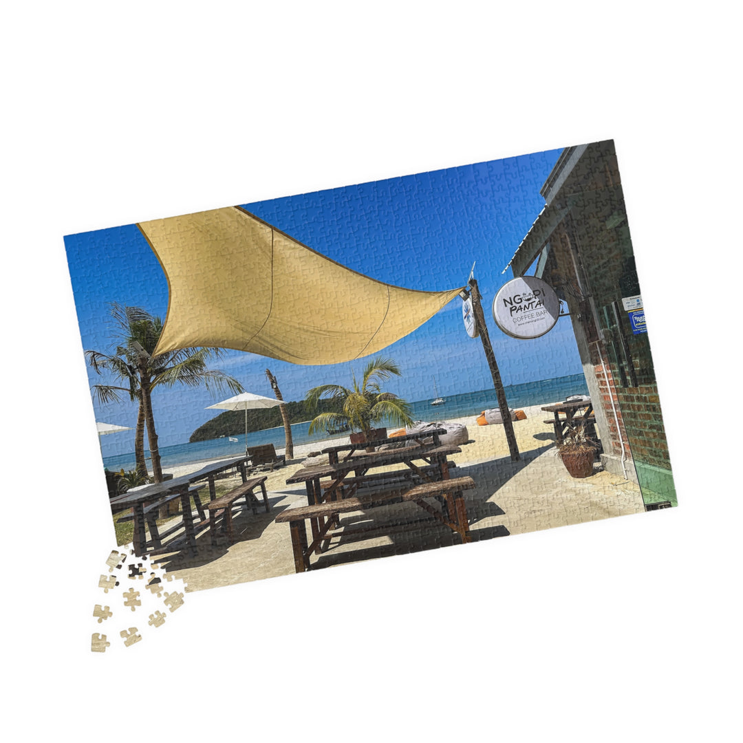 Jigsaw Puzzle: Beachside Coffee Bar