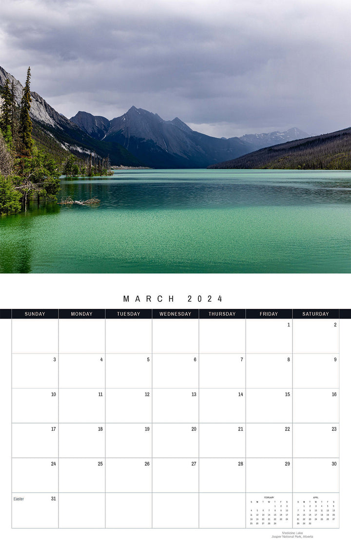 Alpine Lakes 2024 Calendar