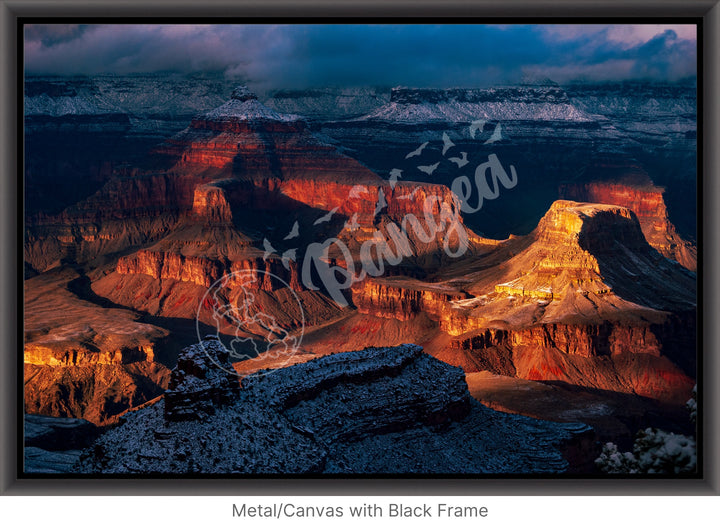 Grand Canyon Wall Art: The Grandest Snowfall II