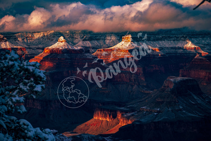 Grand Canyon Wall Art: The Grandest Snowfall