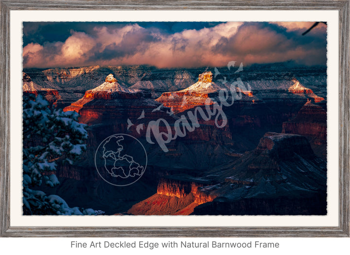 Grand Canyon Wall Art: The Grandest Snowfall