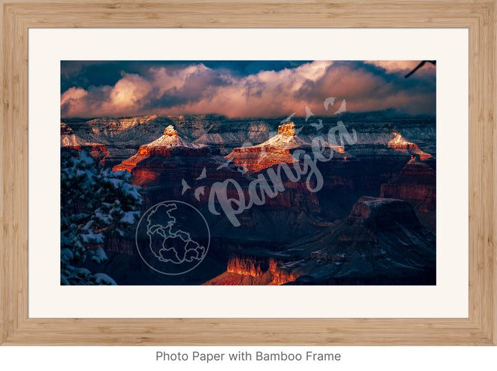 Grand Canyon Wall Art: The Grandest Snowfall