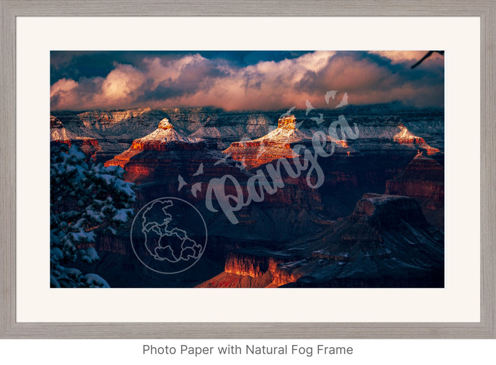 Grand Canyon Wall Art: The Grandest Snowfall