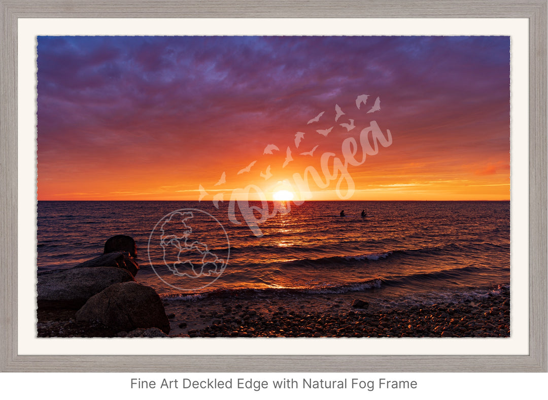 Wall Art: Paddleboarders at Sunset