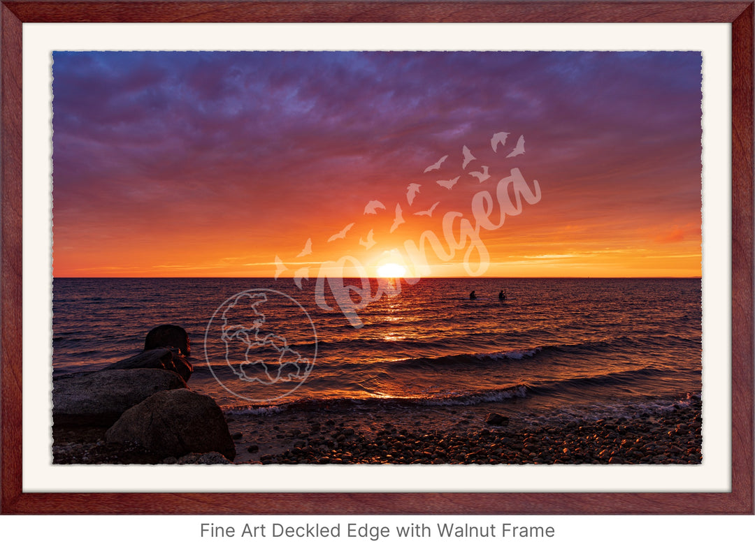 Wall Art: Paddleboarders at Sunset