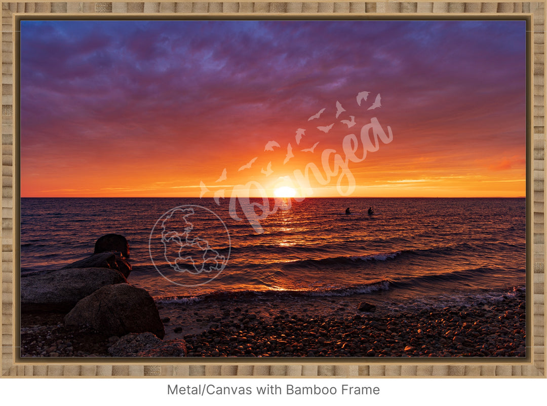 Wall Art: Paddleboarders at Sunset