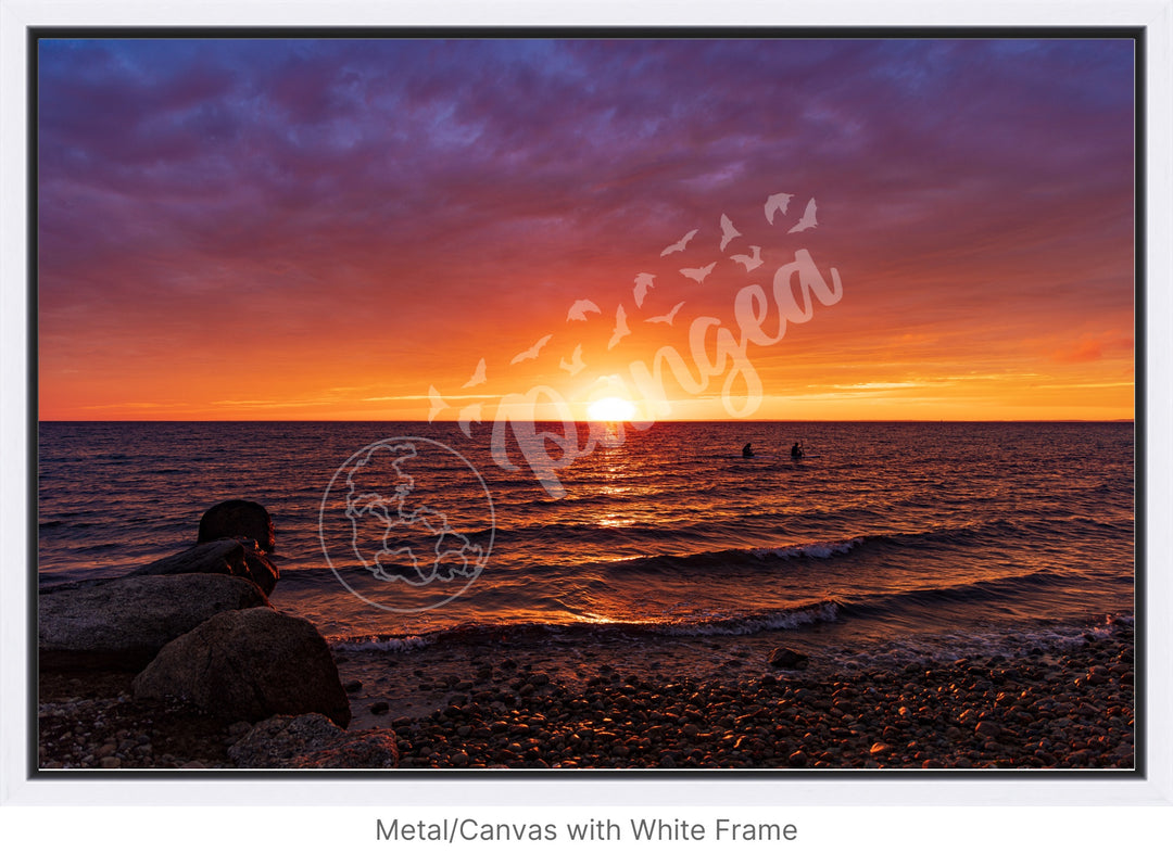 Wall Art: Paddleboarders at Sunset