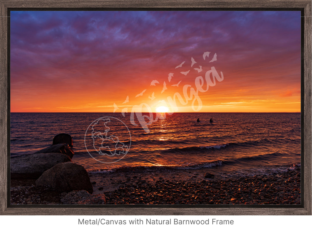 Wall Art: Paddleboarders at Sunset