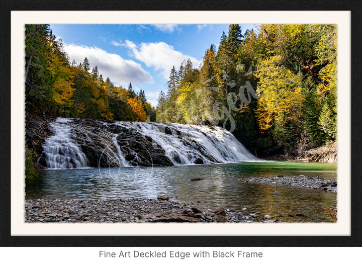 Wall Art: Emerald River Waterfall