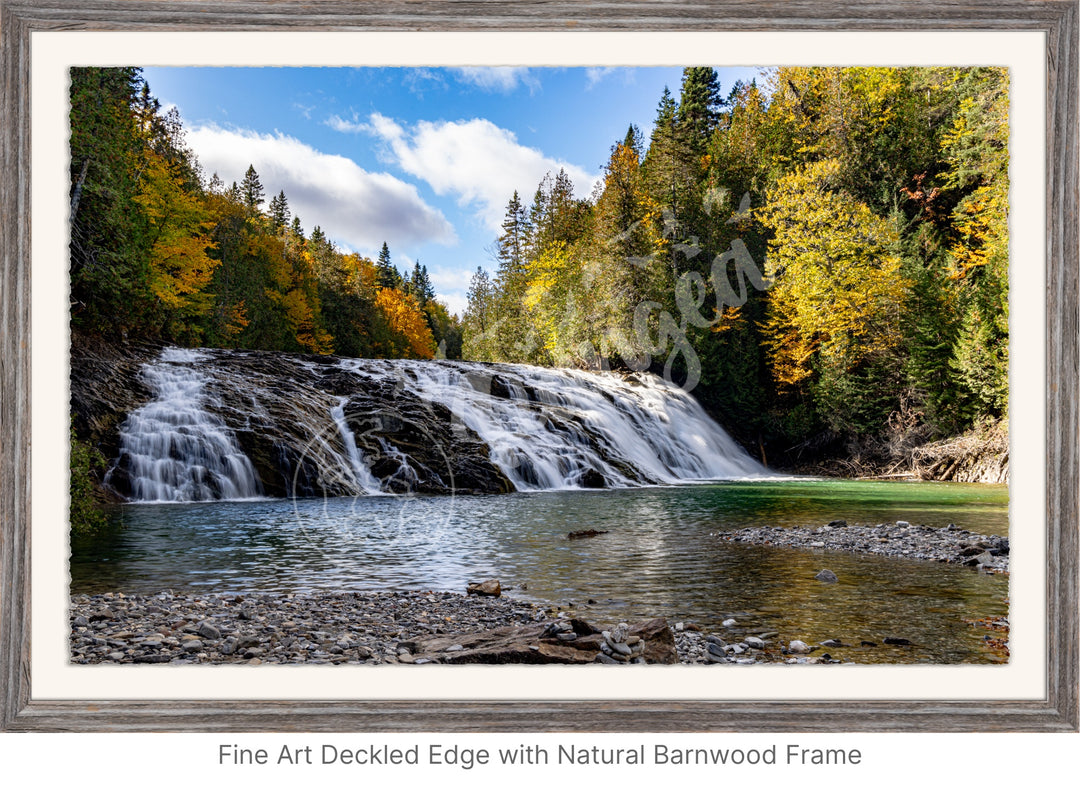 Wall Art: Emerald River Waterfall