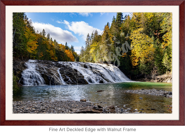 Wall Art: Emerald River Waterfall