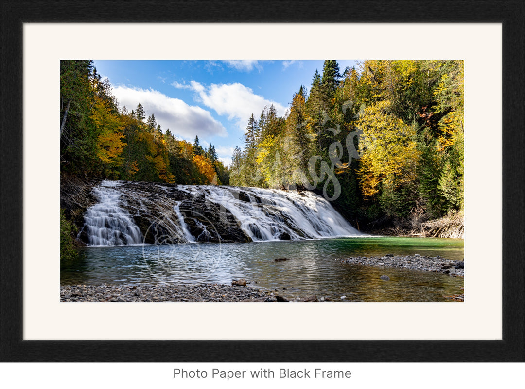 Wall Art: Emerald River Waterfall