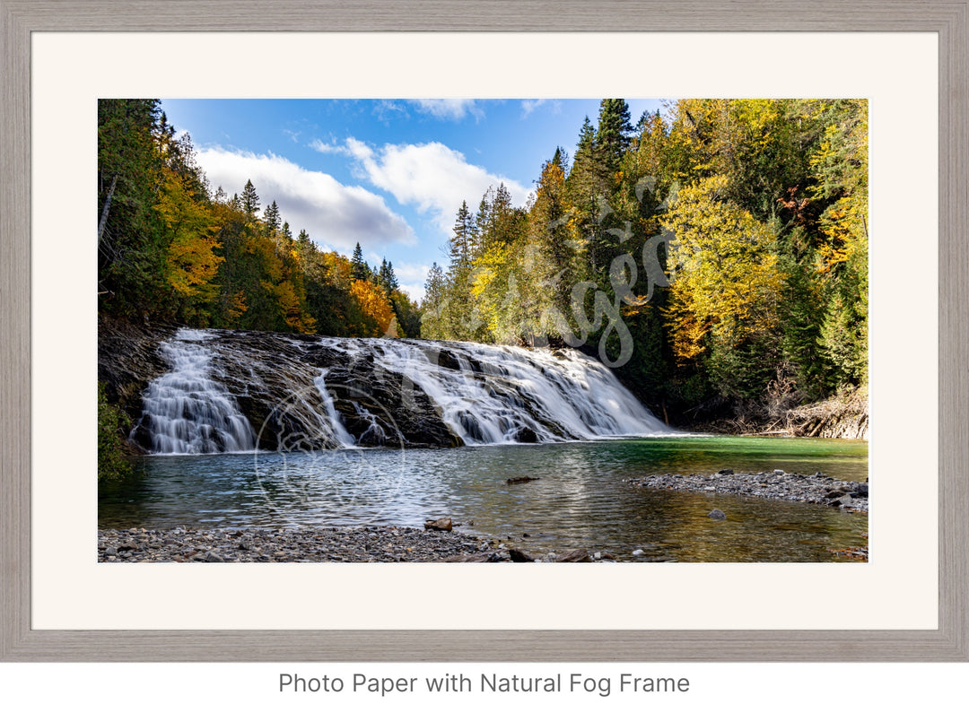 Wall Art: Emerald River Waterfall