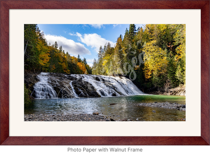 Wall Art: Emerald River Waterfall