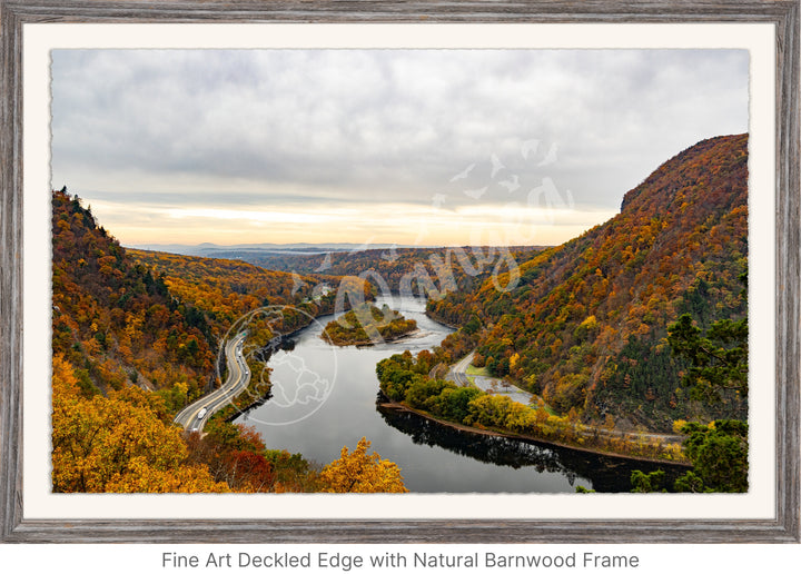 Wall Art: Delaware Water Gap in Autumn