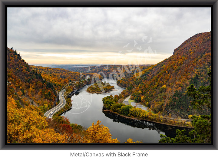 Wall Art: Delaware Water Gap in Autumn