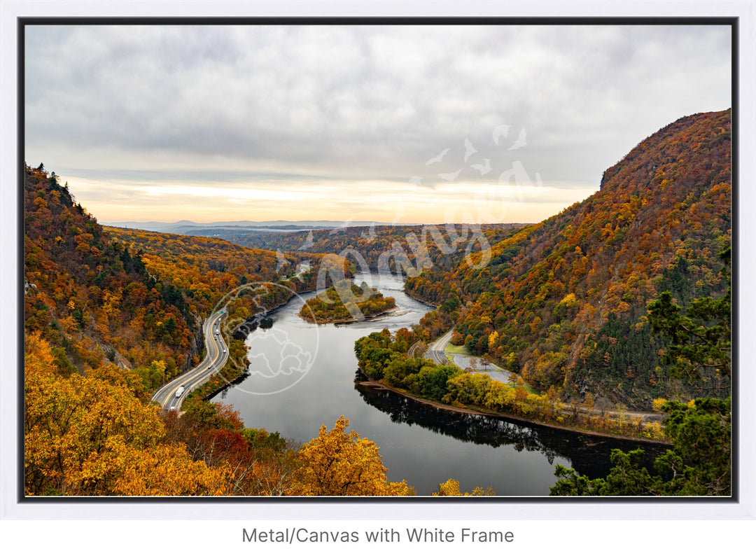 Wall Art: Delaware Water Gap in Autumn