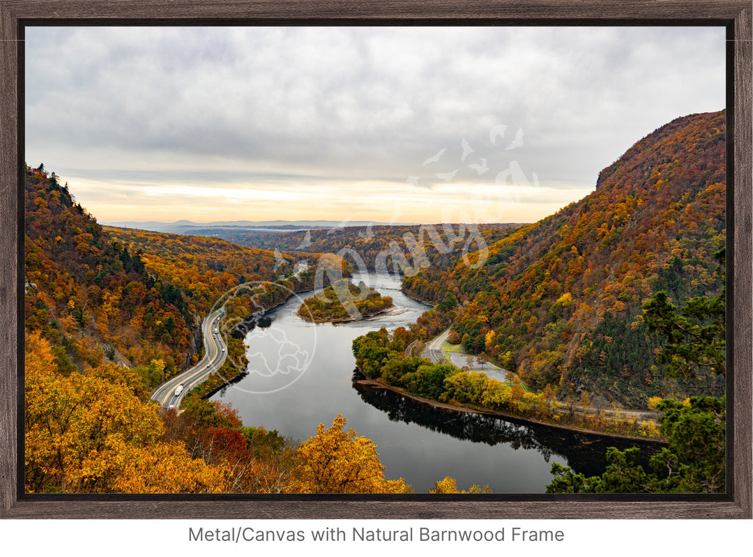 Wall Art: Delaware Water Gap in Autumn