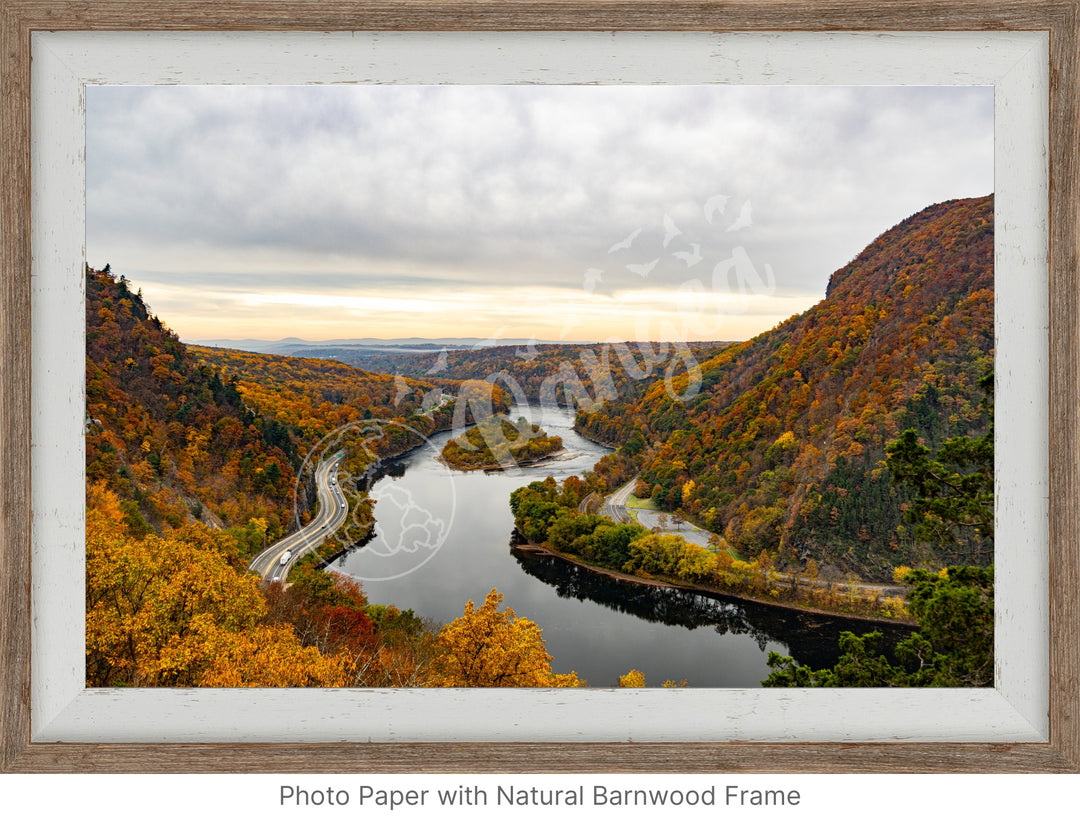 Wall Art: Delaware Water Gap in Autumn