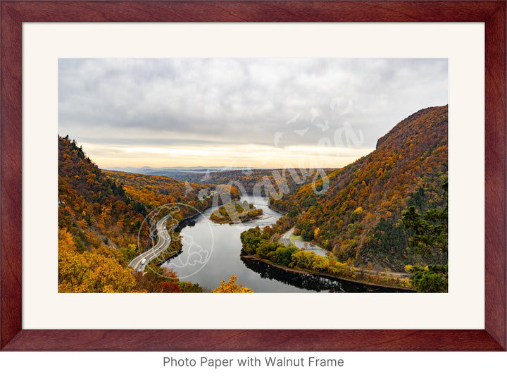 Wall Art: Delaware Water Gap in Autumn