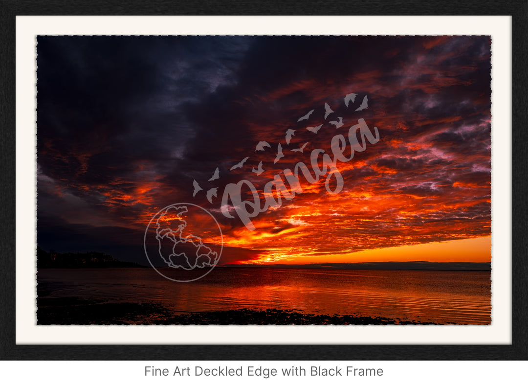 Wall Art: Blazing Cape Cod Skies