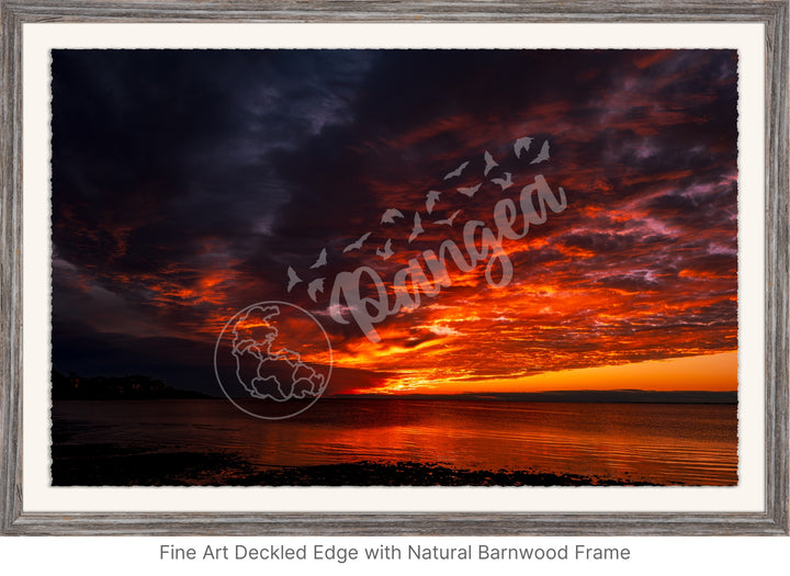 Wall Art: Blazing Cape Cod Skies