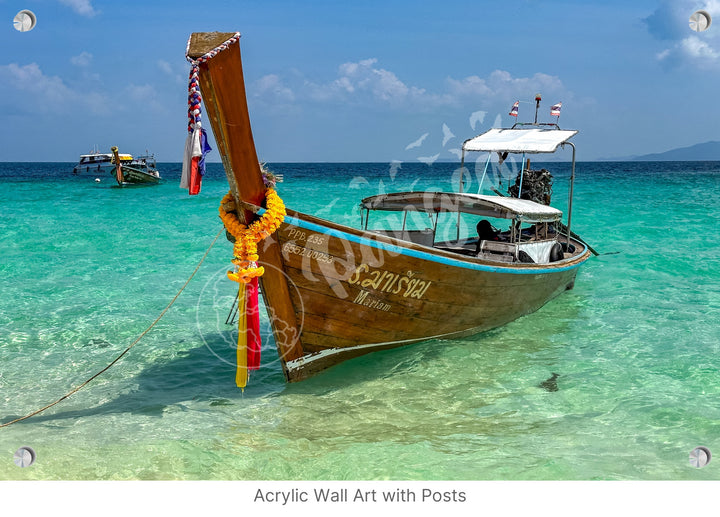 Wall Art: Longtail Boat in Paradise