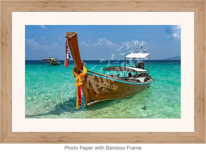 Wall Art: Longtail Boat in Paradise