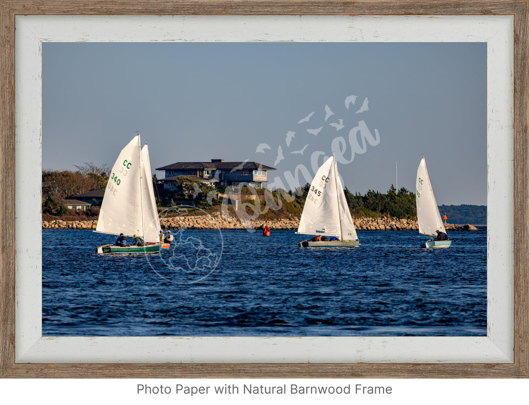 Wall Art: Racing Past the Airplane House