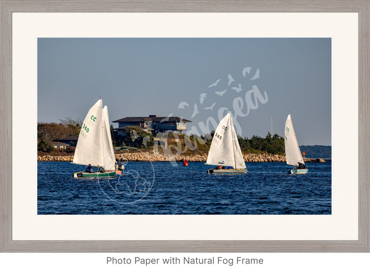 Wall Art: Racing Past the Airplane House