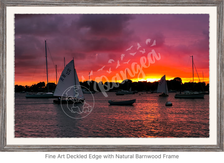 Wall Art: Sailing by Firelight