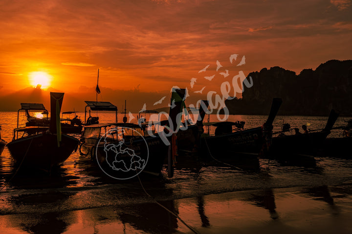 Wall Art: Sunset at West Railay