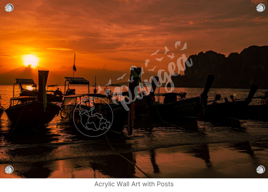 Wall Art: Sunset at West Railay