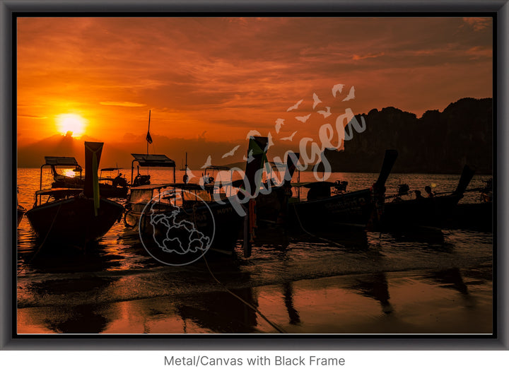 Wall Art: Sunset at West Railay