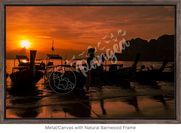 Wall Art: Sunset at West Railay