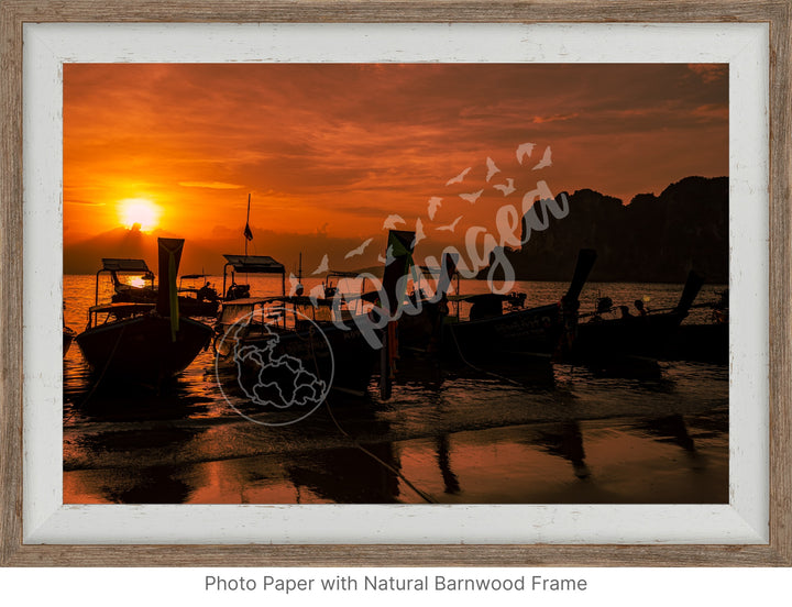 Wall Art: Sunset at West Railay