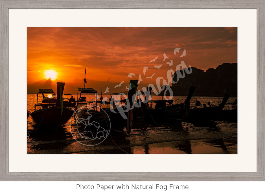 Wall Art: Sunset at West Railay