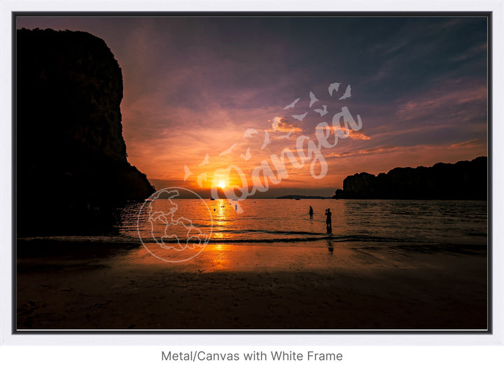 Wall Art: Evening Swim at Railay