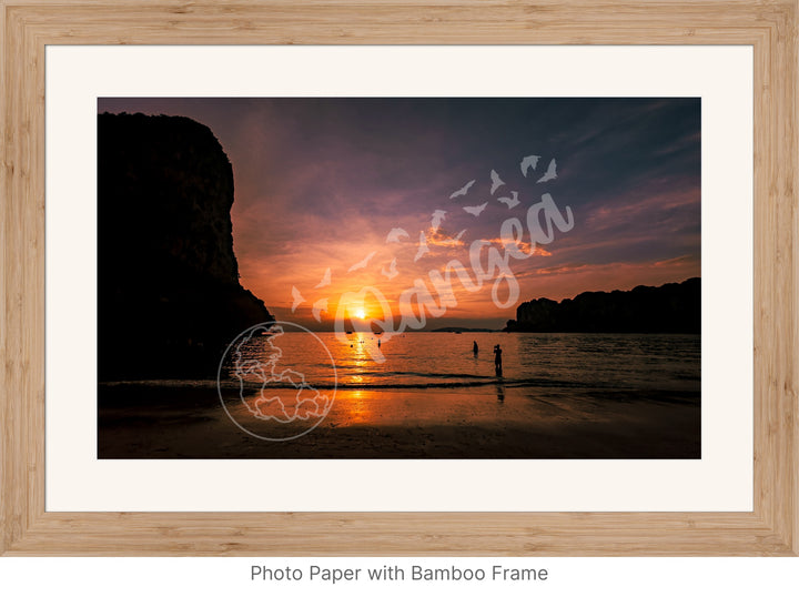 Wall Art: Evening Swim at Railay