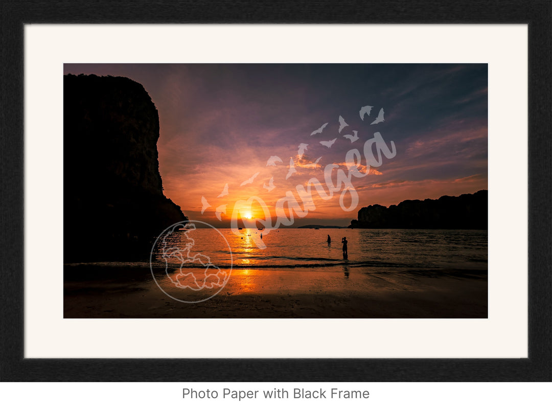 Wall Art: Evening Swim at Railay