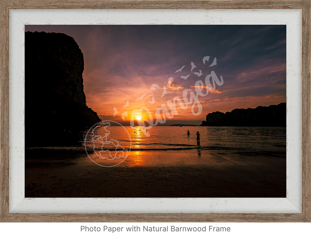 Wall Art: Evening Swim at Railay