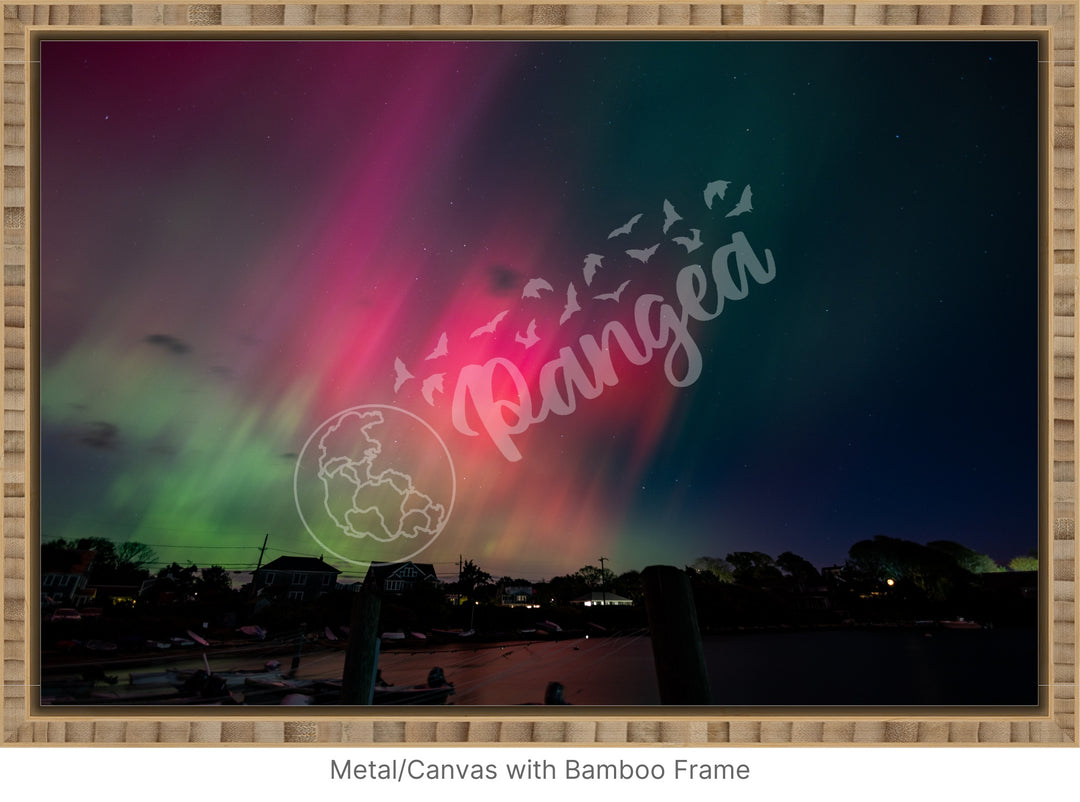 Wall Art: Dancing Aurora Borealis over Cape Cod