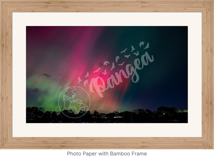 Wall Art: Dancing Aurora Borealis over Cape Cod