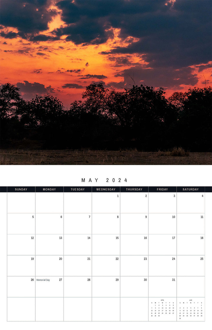 African Safari 2024 Calendar