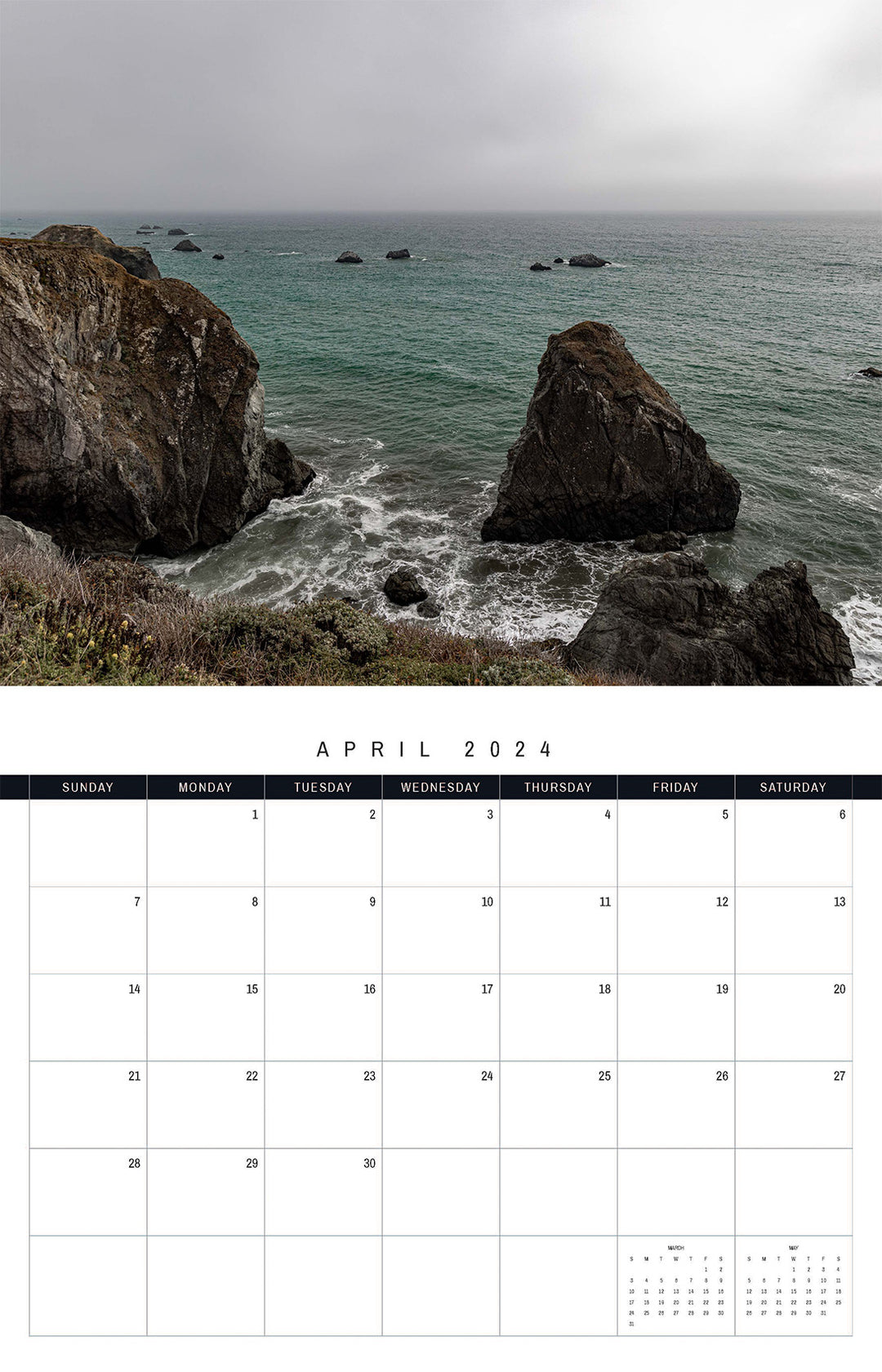 The Pacific Coast 2024 Calendar
