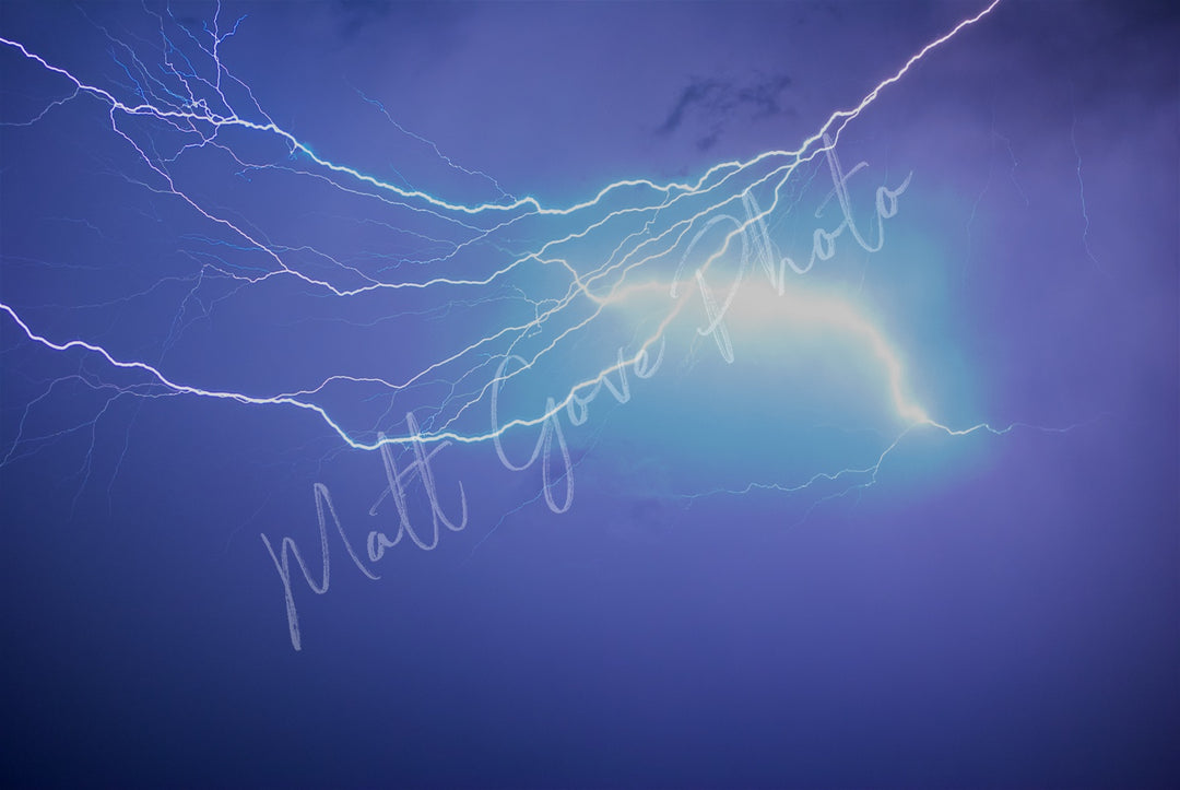 Storm Chasing Wall Art: Intracloud Monsoon Lightning