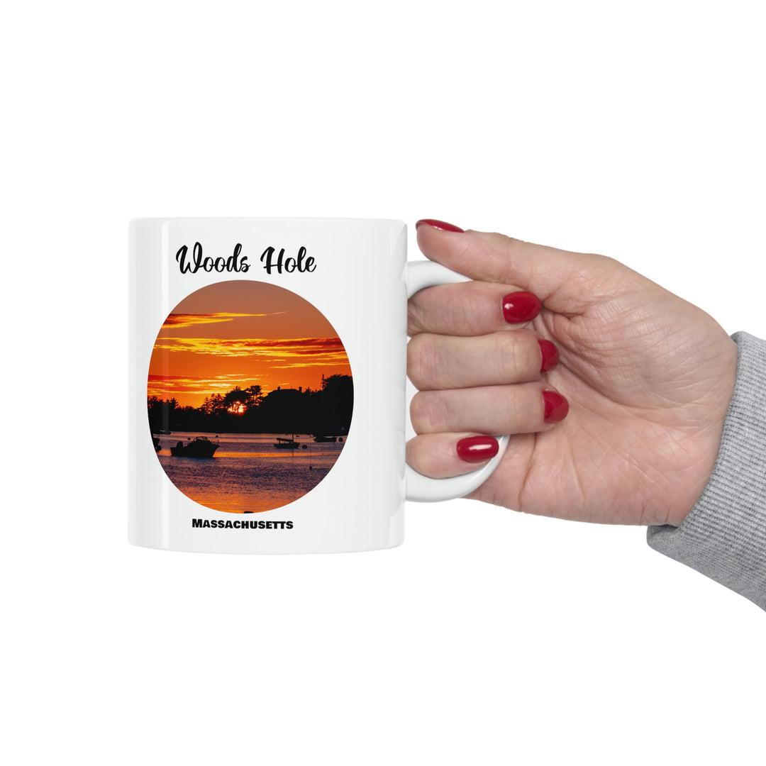 Woods Hole Sunset Ceramic Mug