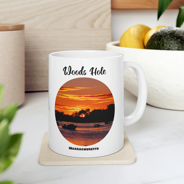 Woods Hole Sunset Ceramic Mug