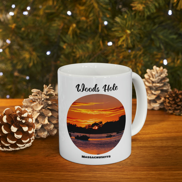 Woods Hole Sunset Ceramic Mug
